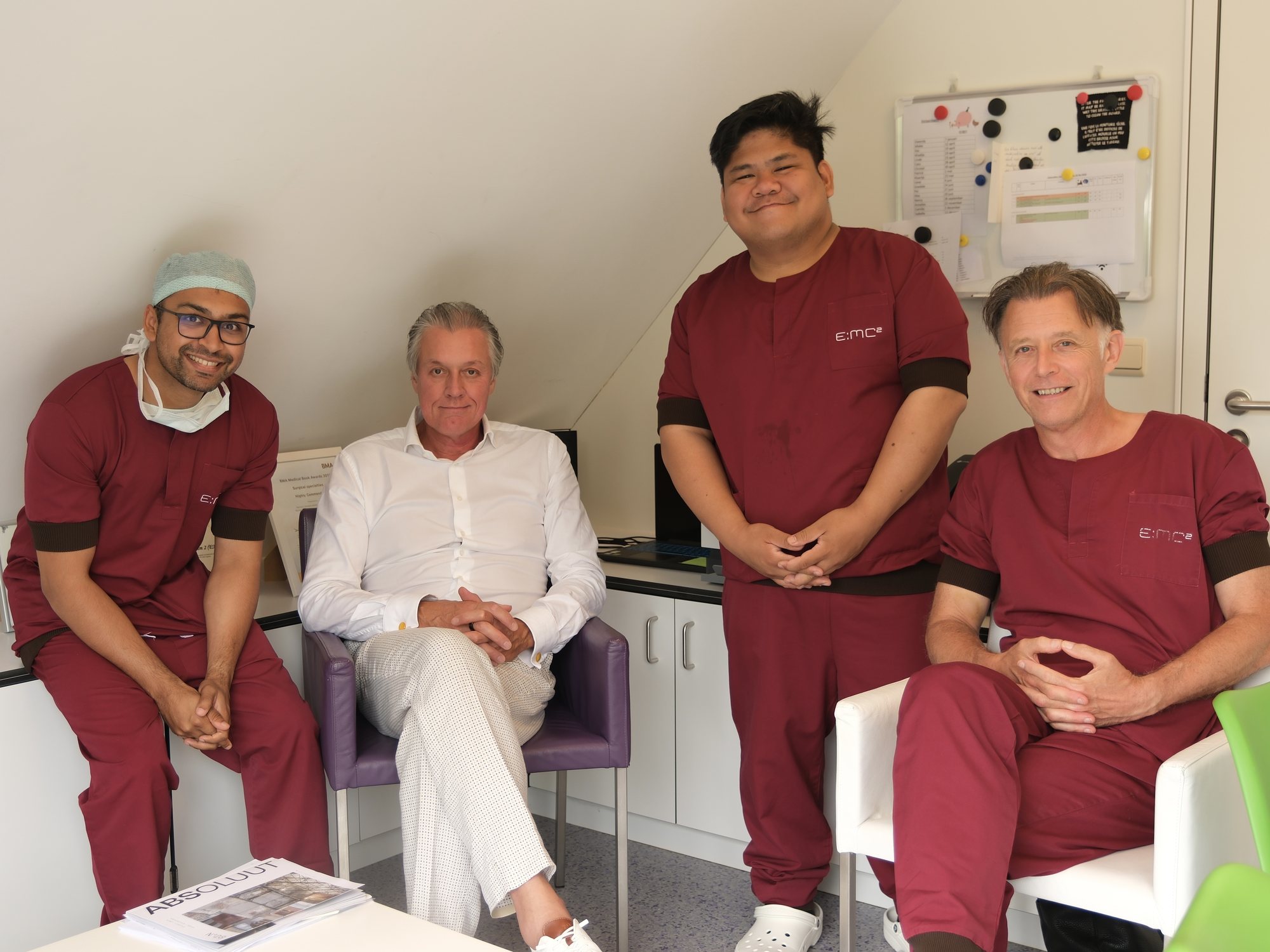 Dr. Cruz with the fellowship team in Ghent, Belgium