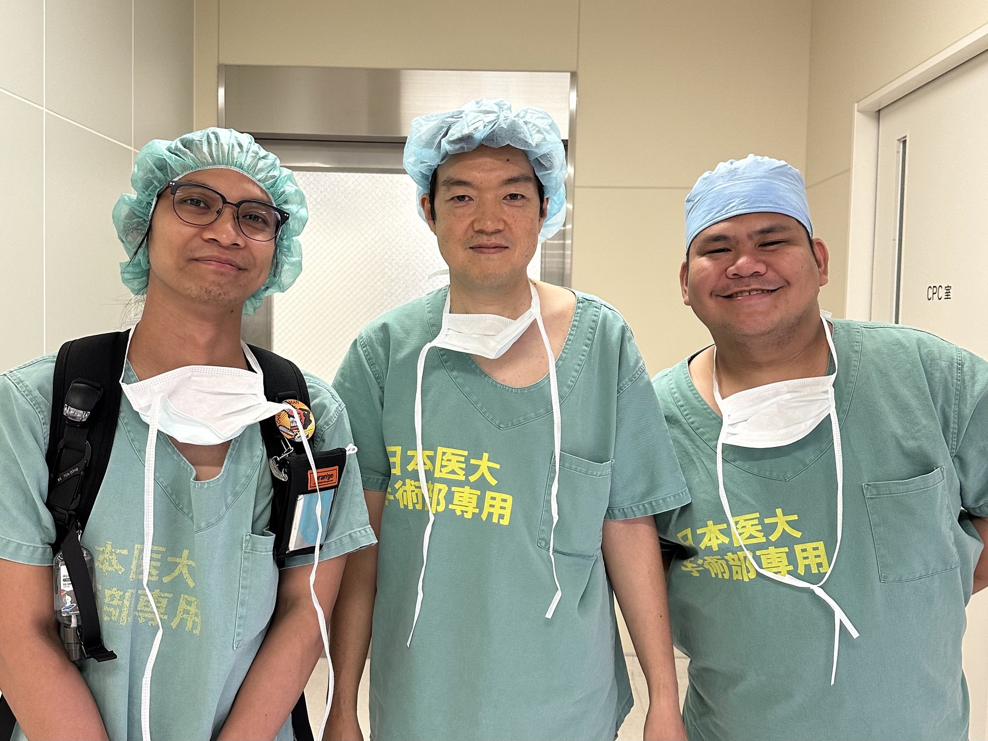 Dr. Cruz with the fellowship team, Nippon Medical School, Tokyo