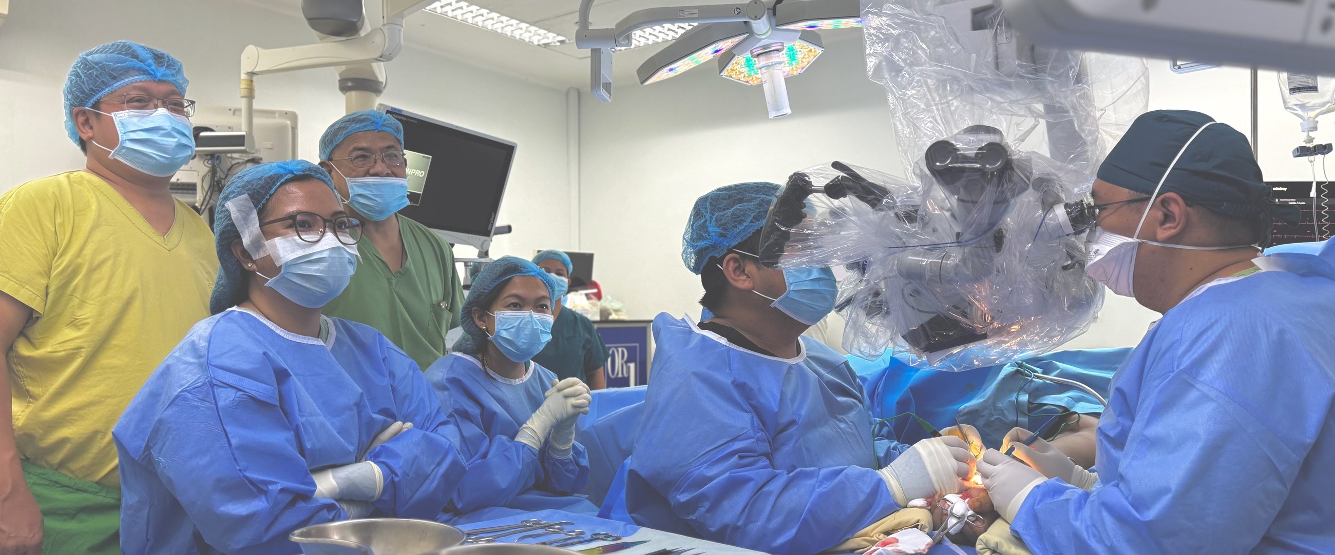Lymphedema microsurgery, operative field
